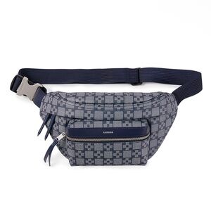 SANDRO Square Cross Monogram Belt Bag